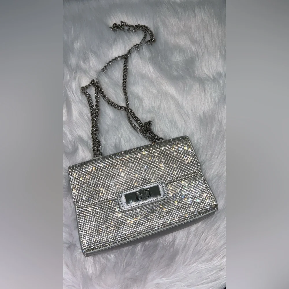 Silver rhinestone Evening Bag - Picture 1 of 2